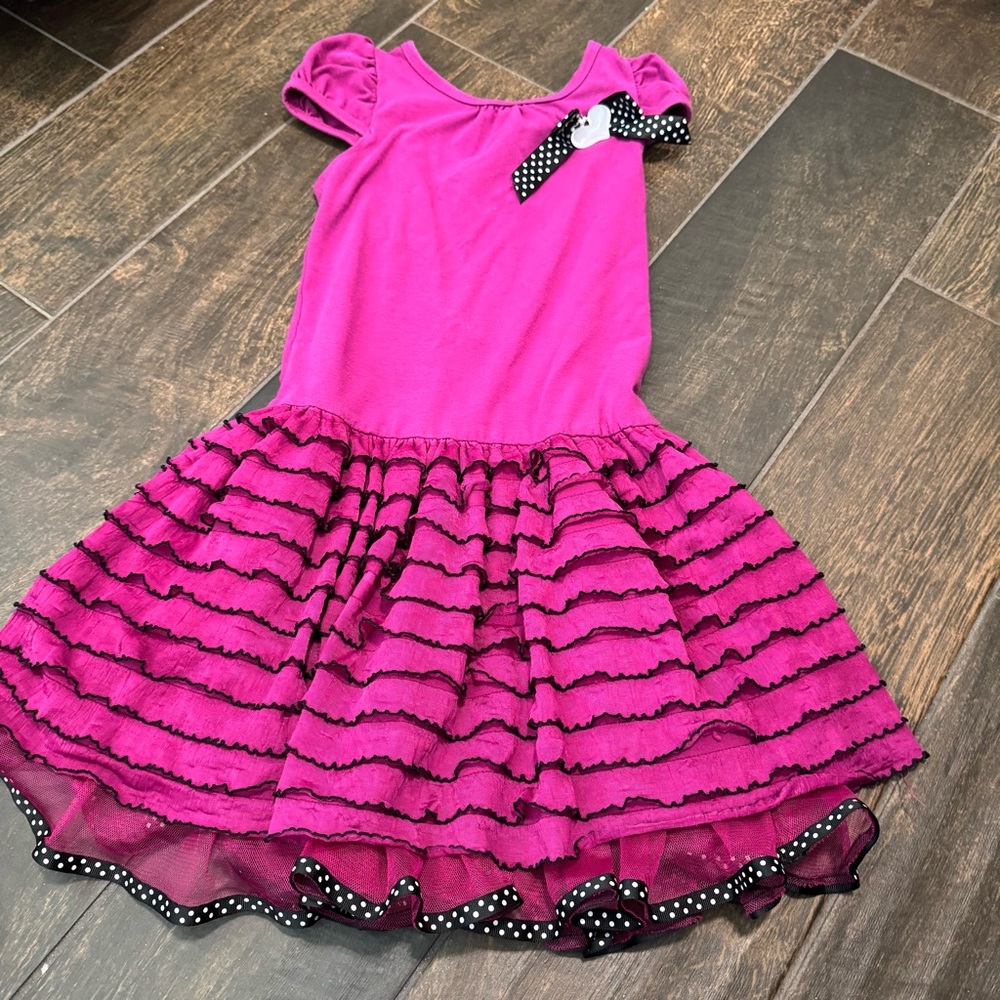 EUC Youngland Girl’s Layered Drop Waist Ruffle Dress